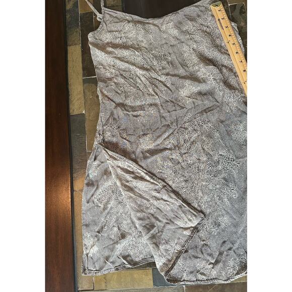 badgley mischka Slip Mini Dress Size Small Vintage Gray - Picture 3 of 7